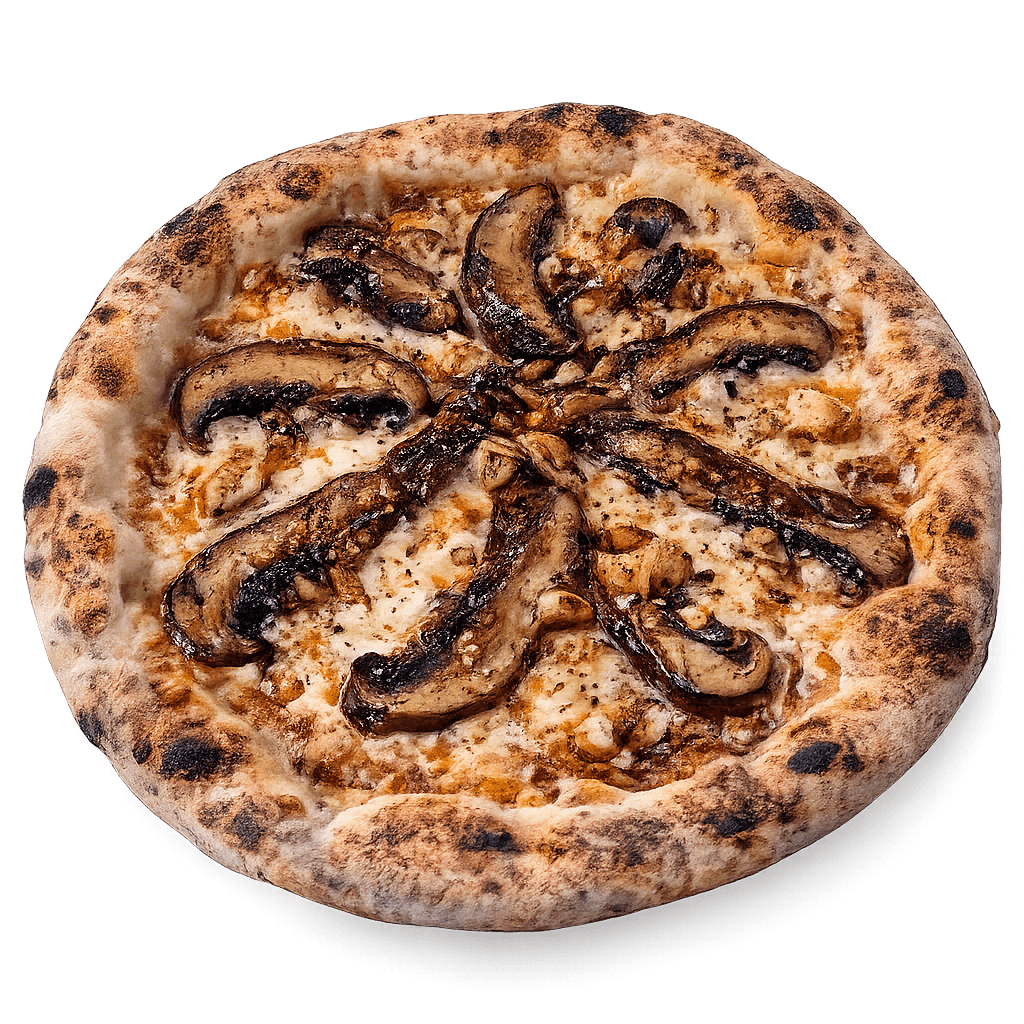 Pizza de Portobellos y Queso Ahumado