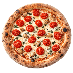 Pizza de Cherry y Ajo Confitado